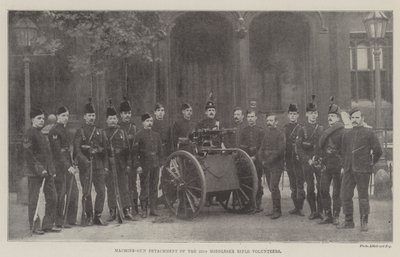 Machine-Gun Detachment of the 22nd Middlesex Rifle Volunteers by English Photographer