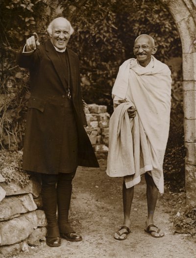 Mahatma Gandhi, Indian leader of the movement for independence from British rule by English Photographer