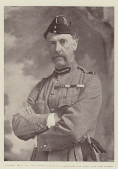 Major-General the Honourable Neville Gerald Lyttelton, commanding the 4th Brigade in South Africa, the First General to cross the Tugela by English Photographer