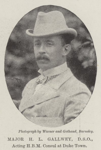 Major H. L. Gallwey, DSO, Acting HBM Consul at Duke Town by English Photographer