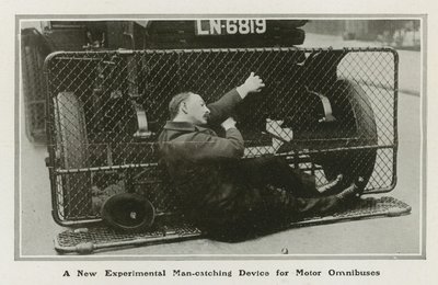 Man-Catching Device for Motor Omnibuses by English Photographer