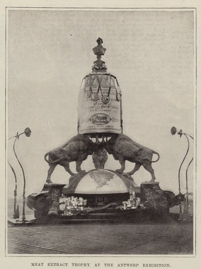 Meat Extract Trophy at the Antwerp Exhibition by English Photographer