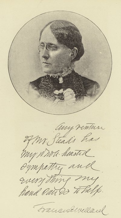 Miss Frances E Willard by English Photographer