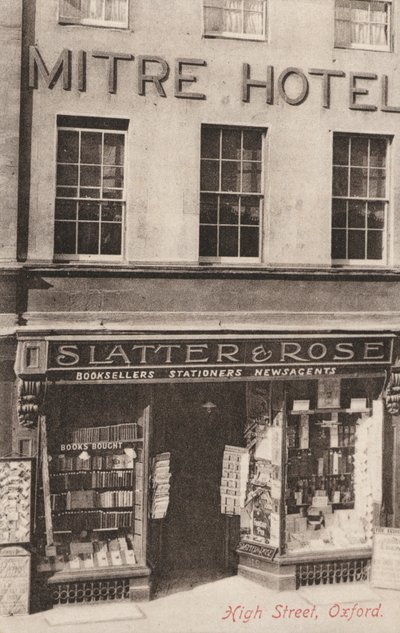 Mitre Hotel and Slatter and Rose, High Street, Oxford by English Photographer