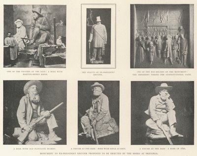 Monument to Ex-President Kruger Proposed to be Erected by the Boers at Pretoria by English Photographer