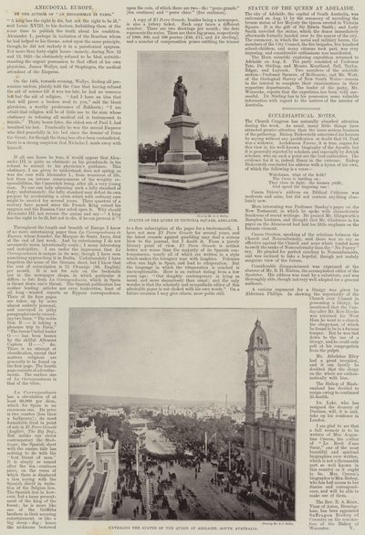 Monuments in Adelaide by English Photographer