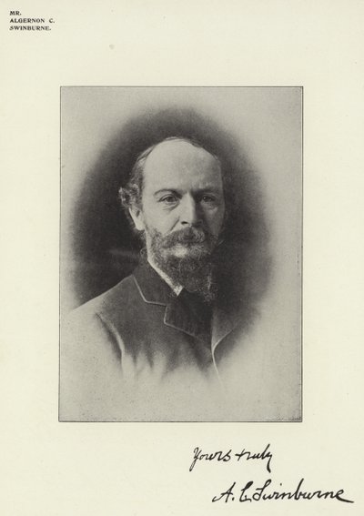 Mr Algernon C Swinburne by English Photographer