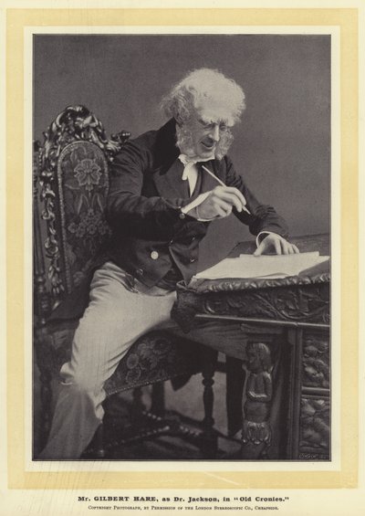 Mr Gilbert Hare as Dr Jackson in Old Cronies by English Photographer