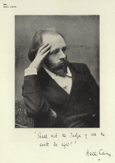Mr Hall Caine by English Photographer