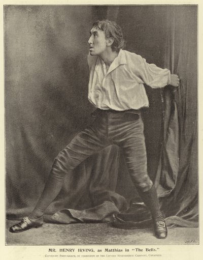Mr Henry Irving, as Matthias in The Bells by English Photographer