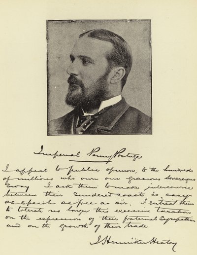 J Henniker Heaton, MP, Penny-Postmaster-General of the Empire by English Photographer