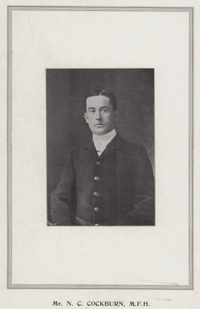 Mr N C Cockburn, MFH by English Photographer