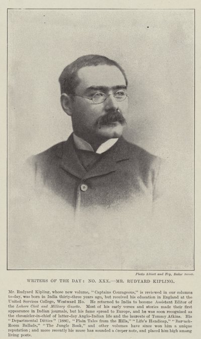 Mr. Rudyard Kipling by English Photographer