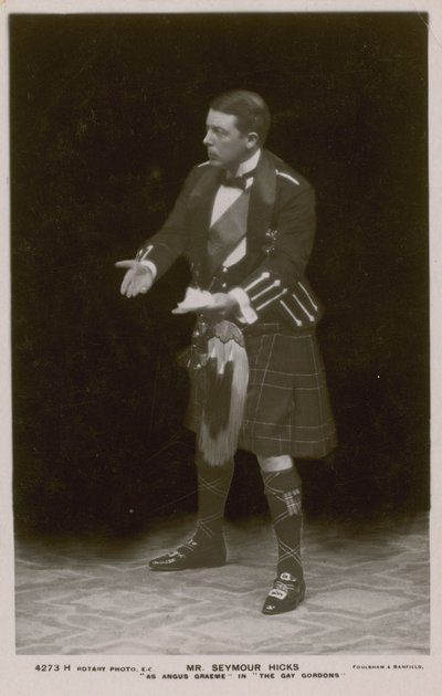 Mr Seymour Hicks, as Angus Graeme in The Gay Gordons by English Photographer