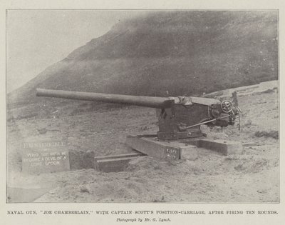 Naval Gun, Joe Chamberlain, with Captain Scott