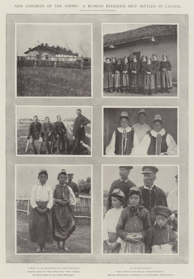 New Children of the Empire, a Russian Religious Sect settled in Canada by English Photographer