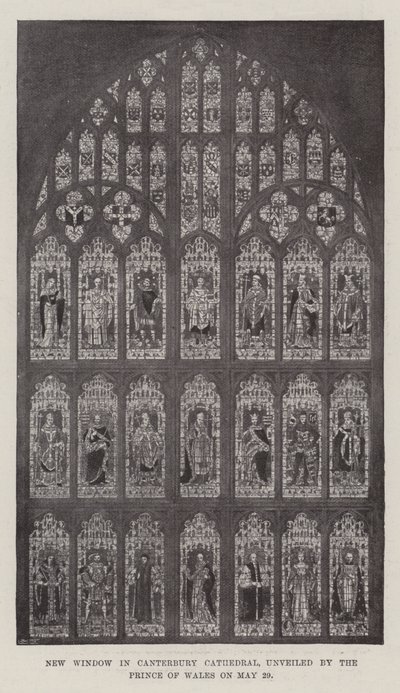 New Window in Canterbury Cathedral, Unveiled by the Prince of Wales on 29 May by English Photographer