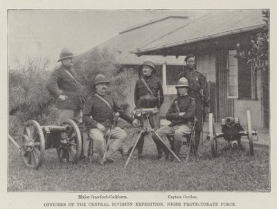 Officers of the Central Division Expedition, Niger Protectorate Force by English Photographer