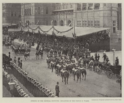 Opening of the Imperial Institute, Departure of the Prince of Wales by English Photographer