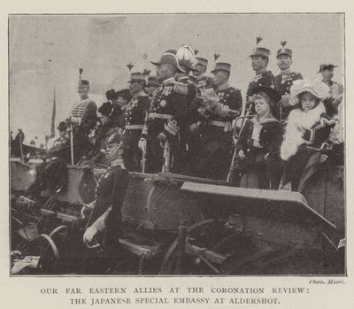 Our Far Eastern Allies at the Coronation Review, the Japanese Special Embassy at Aldershot by English Photographer