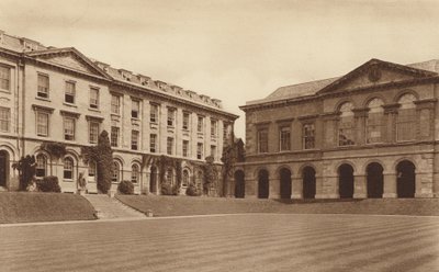 Oxford: Worcester College, The eighteenth century Library and the north side of the Quadrangle by English Photographer