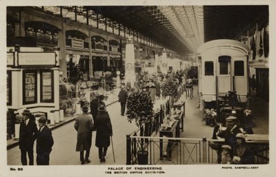 Palace of Engineering at the British Empire Exhibition, held in Wembley, Middlesex in 1924 and 1925 by English Photographer