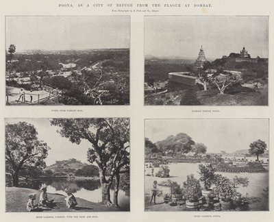 Poona, as a City of Refuge from the Plague at Bombay by English Photographer