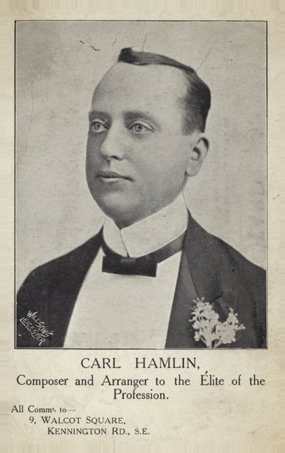 Portrait of Carl Hamlin by English Photographer