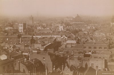 Postcard with a View Over the Rooftops of London by English Photographer