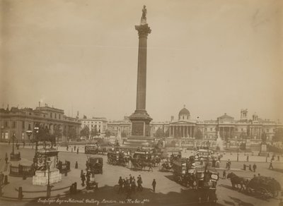 Postcard with an Image of Trafalgar Square by English Photographer