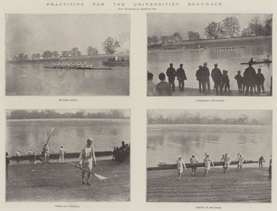 Practising for the Universities Boat-Race by English Photographer