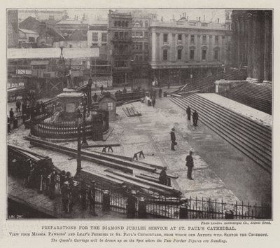 Preparations for the Diamond Jubilee Service at St Paul