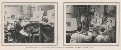 Preparing for the Coronation, the Manufacture of Coronets for Peers of the Realm by English Photographer