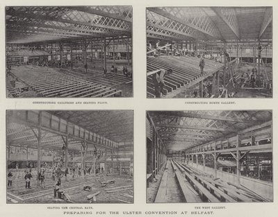 Preparing for the Ulster Convention at Belfast by English Photographer
