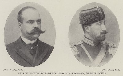 Prince Victor Bonaparte and his Brother, Prince Louis by English Photographer