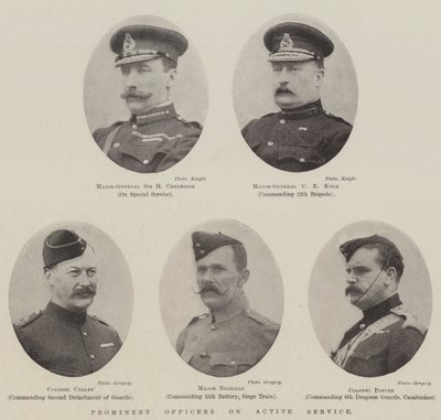 Prominent Officers on Active Service by English Photographer