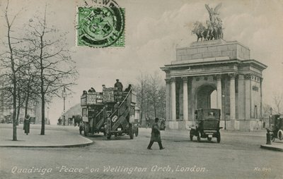 Quadriga Peace on Wellington Arch in London by English Photographer