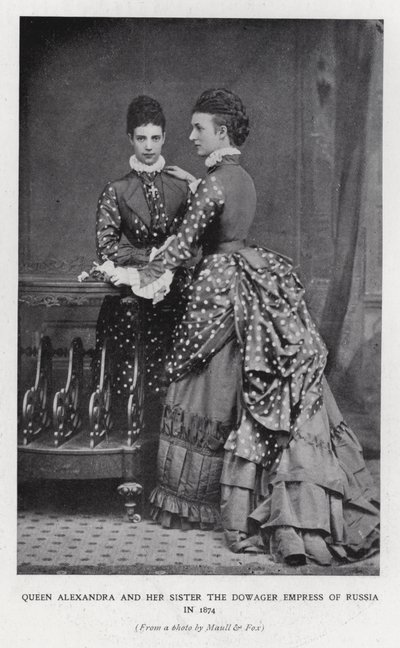 Queen Alexandra and the Dowager Empress of Russia by English Photographer