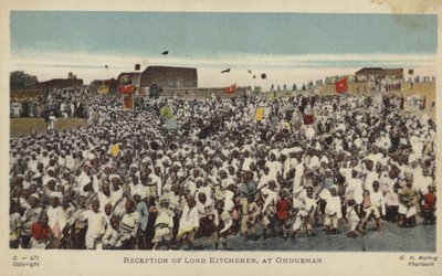 Reception of Lord Kitchener at Omdurman, c1898 by English Photographer