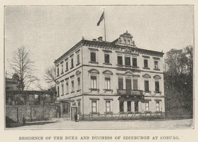 Residence of the Duke and Duchess of Edinburgh at Coburg by English Photographer