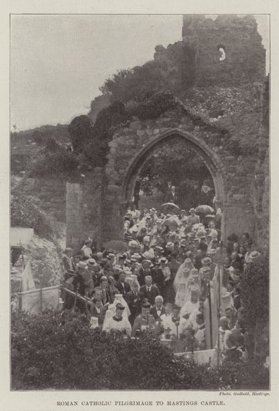 Roman Catholic Pilgrimage to Hastings Castle by English Photographer