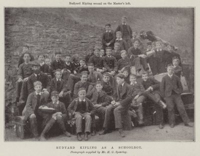 Rudyard Kipling as a Schoolboy by English Photographer