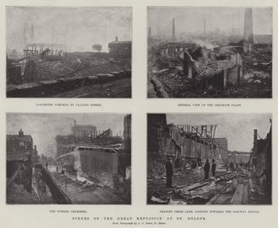 Scenes of the Great Explosion at St Helens by English Photographer