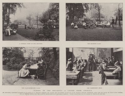 School in the Holidays, a Lesson from America by English Photographer
