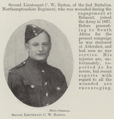 Second Lieutenant C W Barton by English Photographer