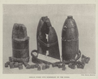 Shells fired into Kimberley by the Boers by English Photographer