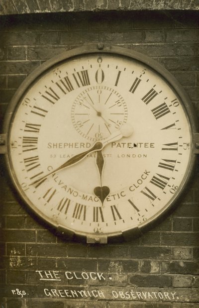 Shepherd Gate Clock at the Royal Observatory, Greenwich, London by English Photographer