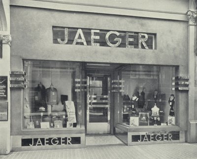 Shop-Front showing Inscription at Pavement Level by English Photographer