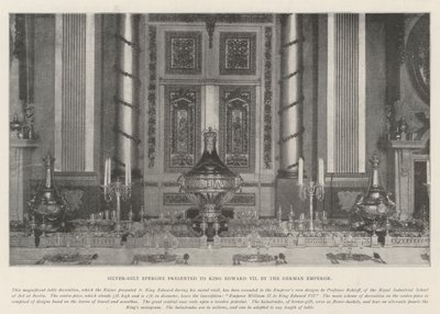 Silver-Gilt Epergne Presented to King Edward VII by the German Emperor by English Photographer