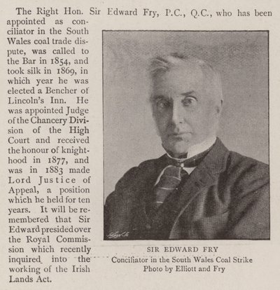 Sir Edward Fry by English Photographer